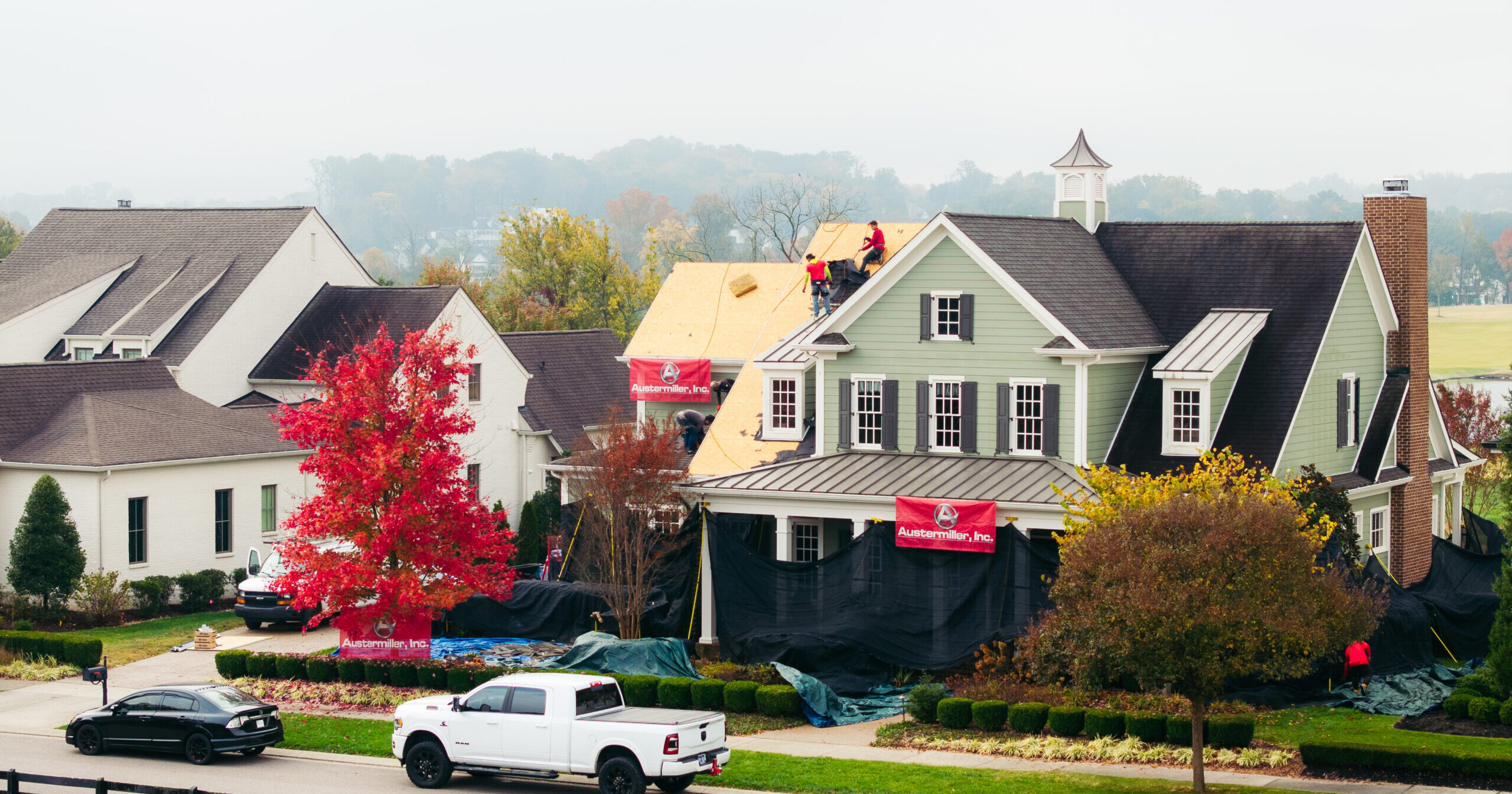 Residential New Roof Installation background image