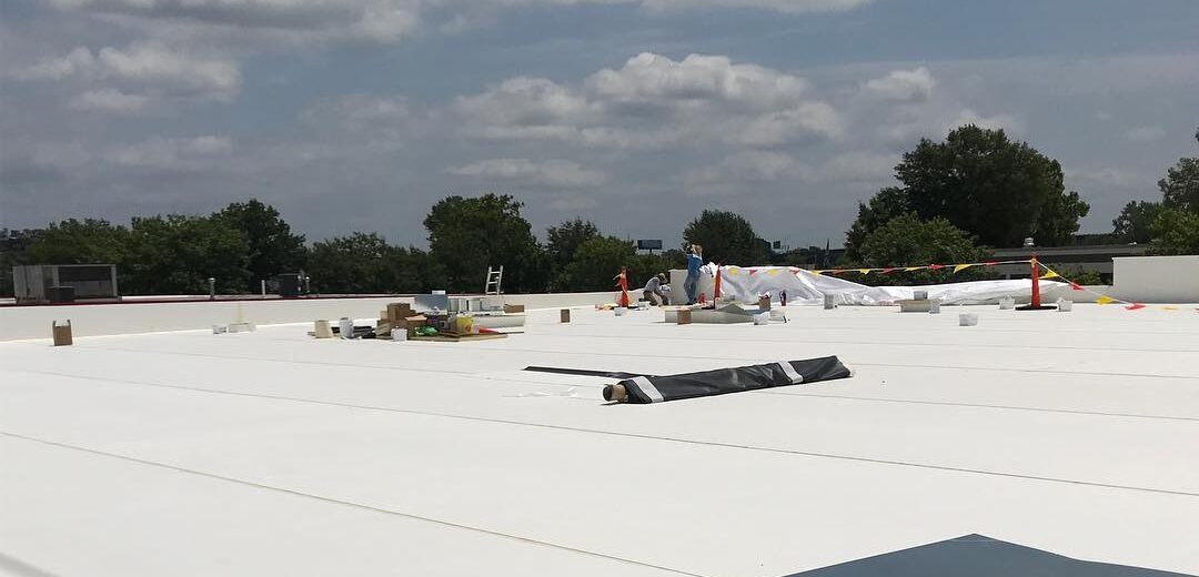 TPO Commercial Roofing Material background image
